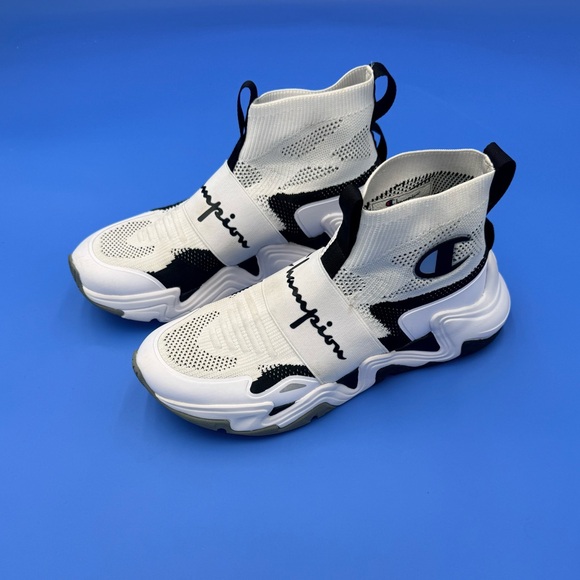 Champion Hyper Future Hi White/Black Mens 10.5 M Like New - Picture 4 of 9